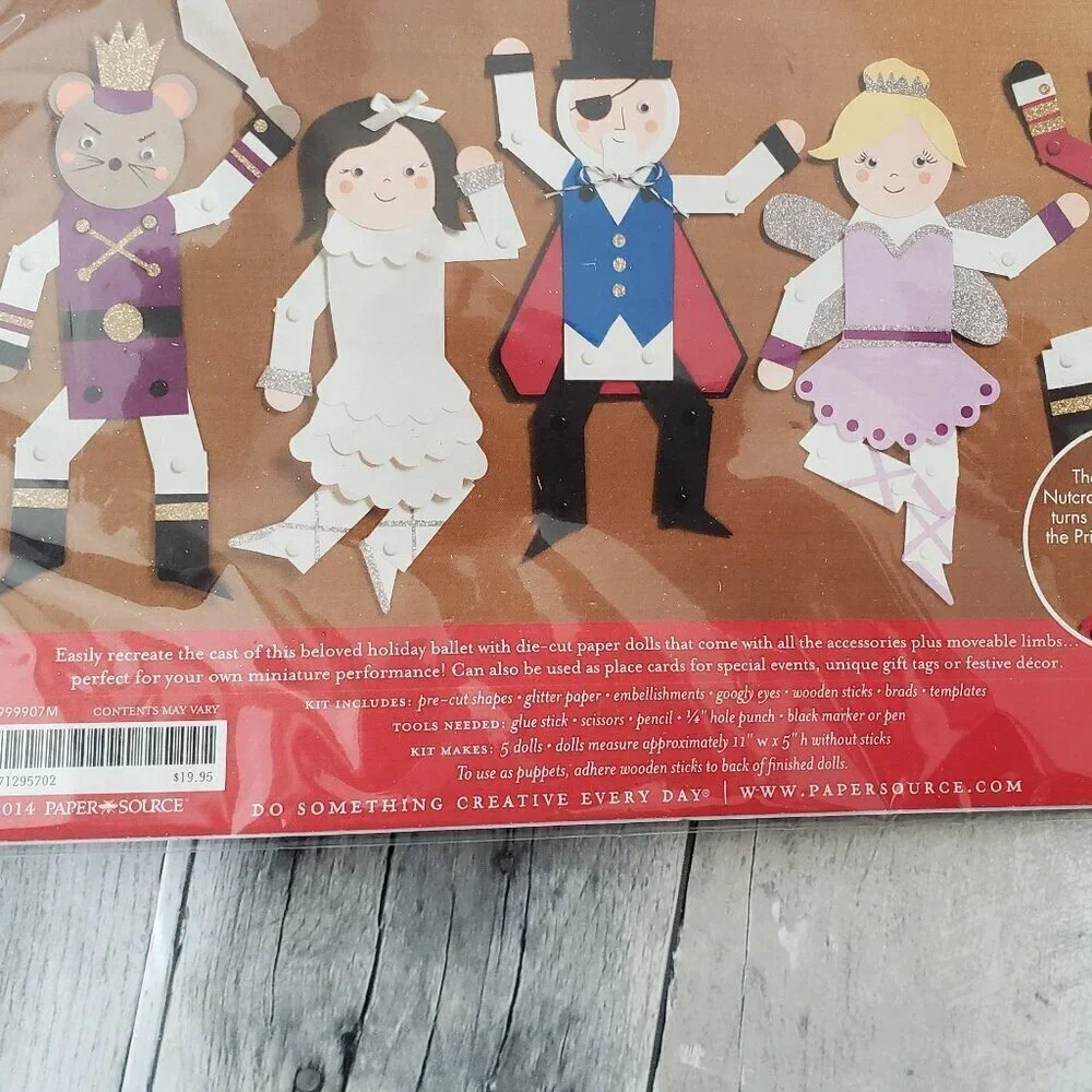 Paper Source Nutcracker Suite Holiday Christmas DIY Paper Dolls